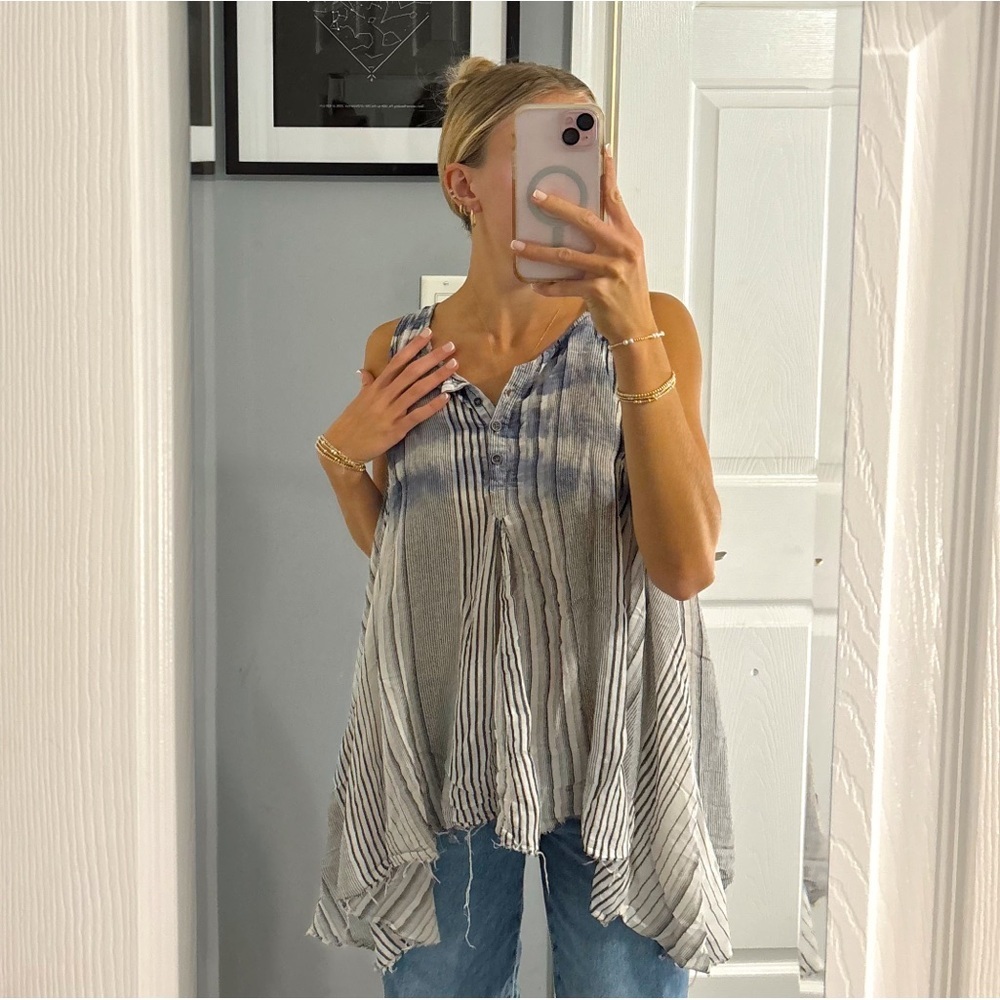 Free People Ombre Tunic Blouse